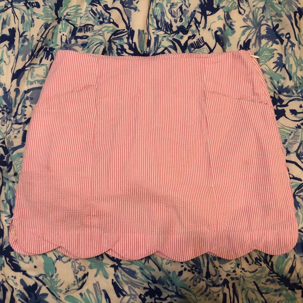 Lilly Pulitzer Seersucker Skort